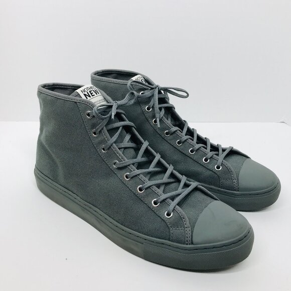 Nothing New Other - Nothing New Monochrome Grey Men's Classic High Top Sneaker
